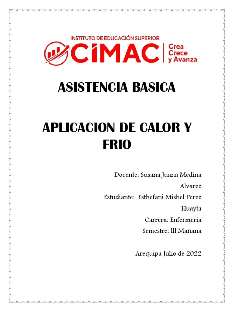 Aplicacion Calor Y Frio PDF | PDF