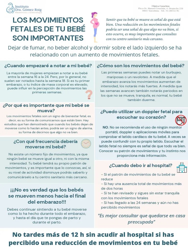 Movimientos Fetales PDF | PDF | El Embarazo | Feto
