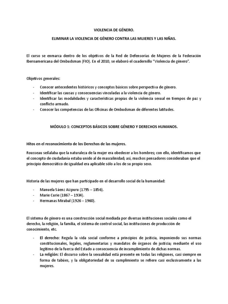 Violencia De Género | PDF