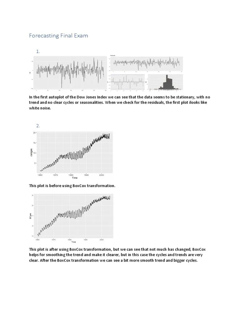 Forecasting Final Exam | PDF | Seasonality | Autoregressive Integrated Moving Average