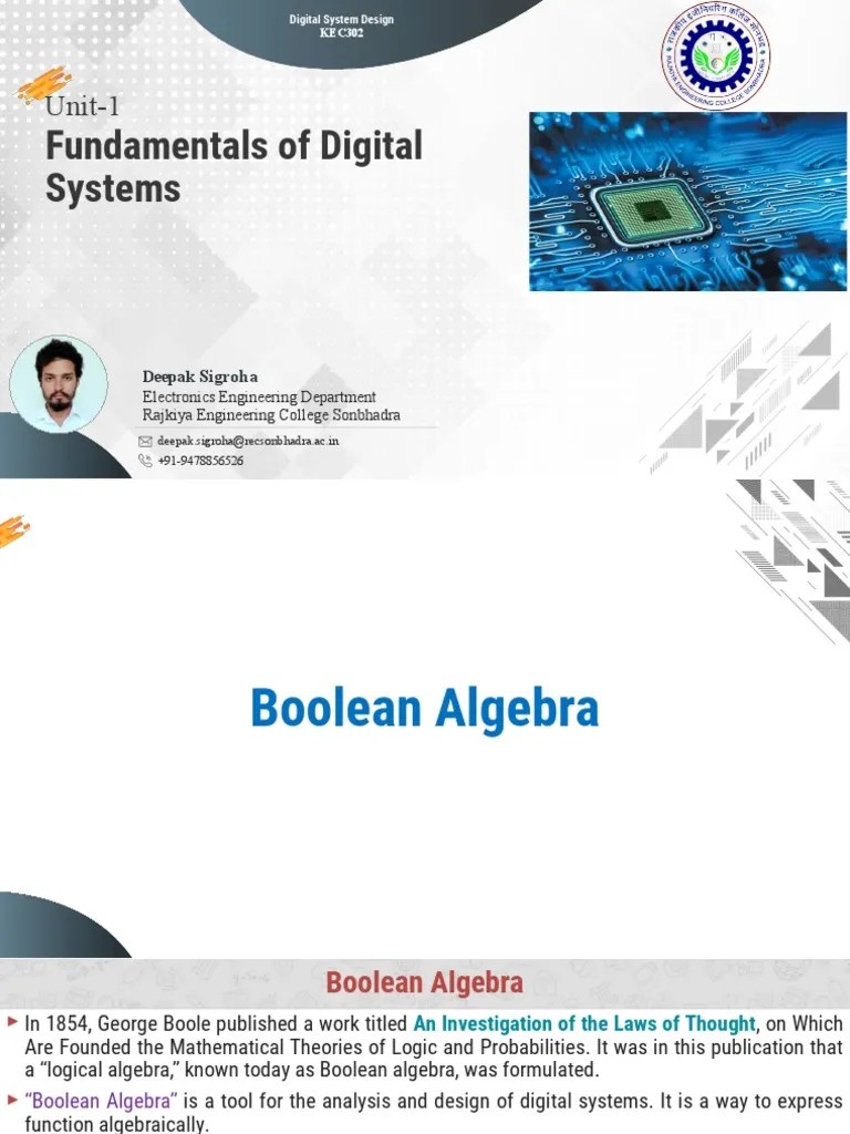 Boolean Algebra & Boolean Functions | PDF | Boolean Algebra | Teaching ...