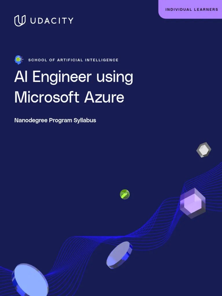 AI Engineer Using Microsoft Azure Nanodegree Program Syllabus | PDF ...