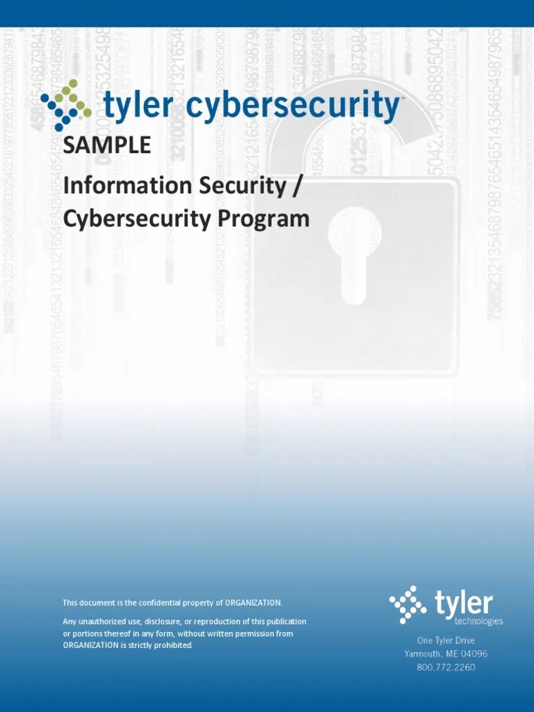 Sample Information Security Program PDF | PDF