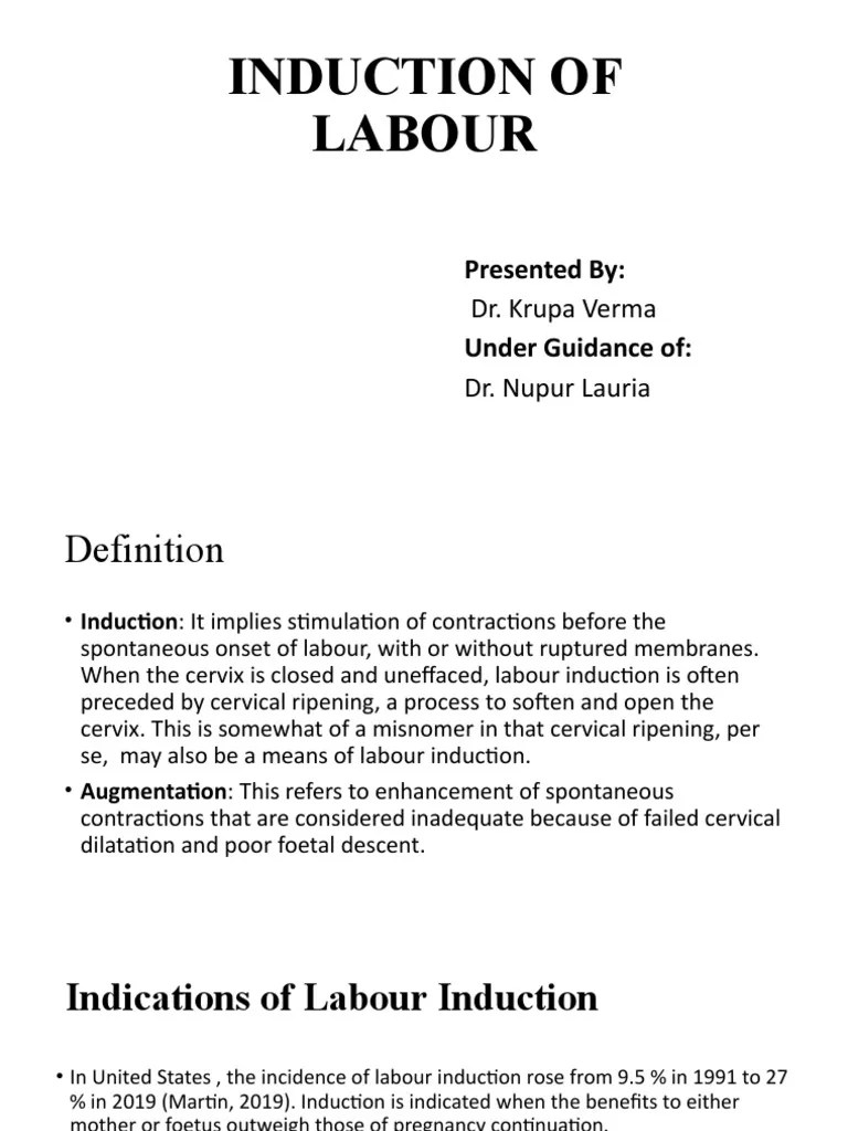 Induction Of Labour | PDF