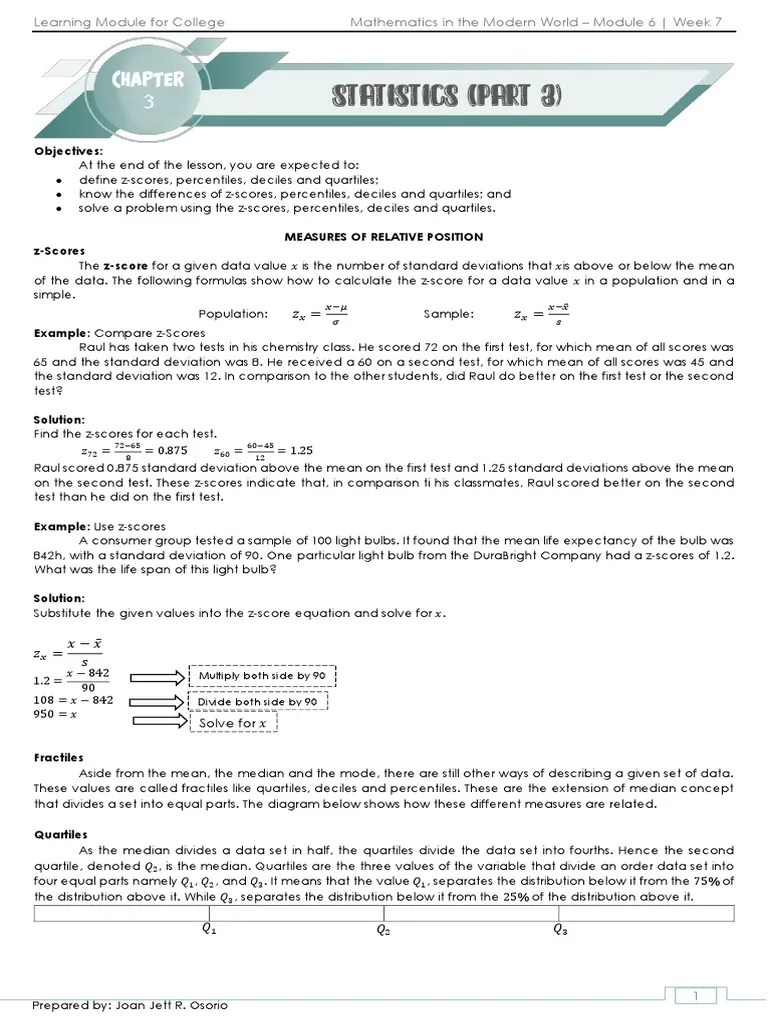 Calculating Statistics: An In-Depth Explanation Of Z-Scores ...