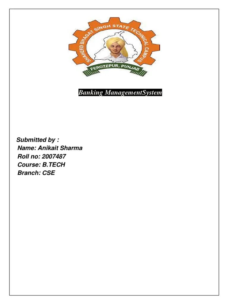 Banking Management System | Download Free PDF | Object Oriented ...