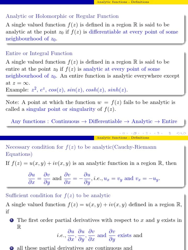 1-Module-1 Complex Variables-21-01-2023 | PDF | Holomorphic Function ...