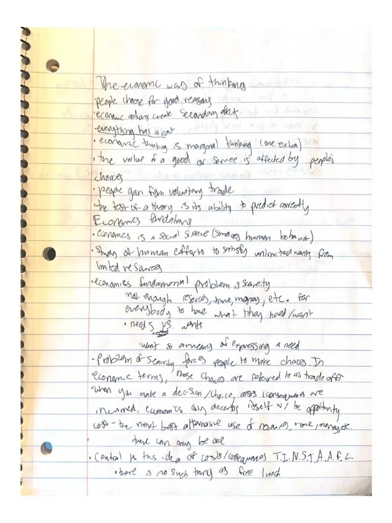 AP Macroeconomics Unit 1 Notes | PDF