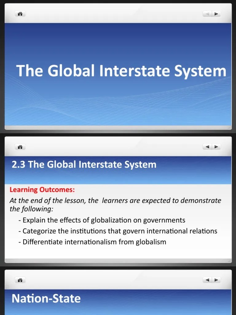B 3 The Global Interstate System | PDF | International Criminal Court ...