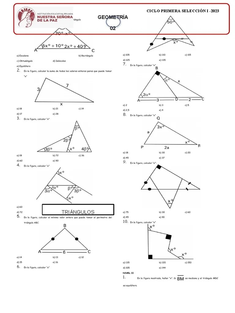 Geometria TRIANGULOS | PDF