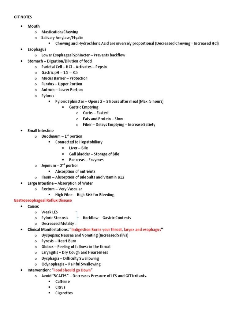Git Notes | PDF | Stomach | Digestion