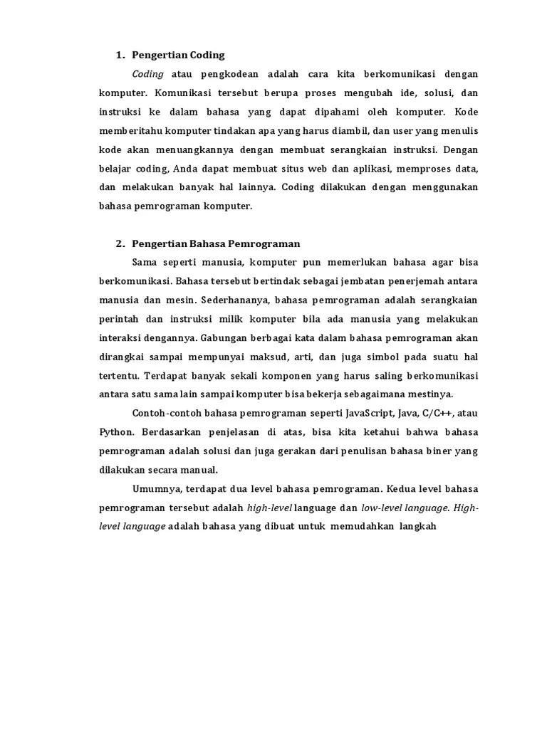 Modul 1 Coding | PDF