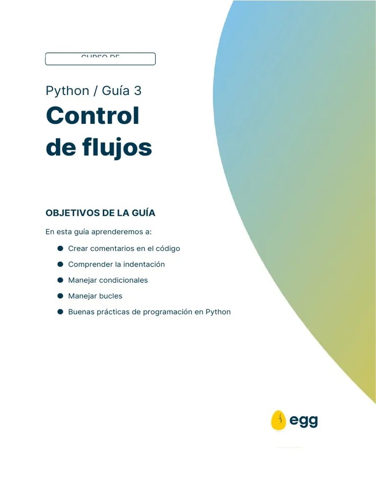 Copia De 3. Control De Flujo | Descargar Gratis PDF | Python (lenguaje ...