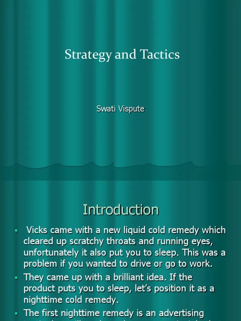 Strategy Vs Tactics (Only | PDF | Volkswagen | Business