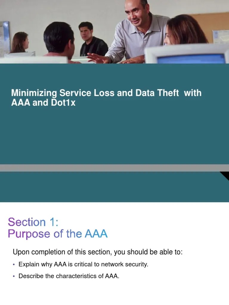 Configuring Authentication, Authorization And Accounting (AAA) Using Local And External Servers ...