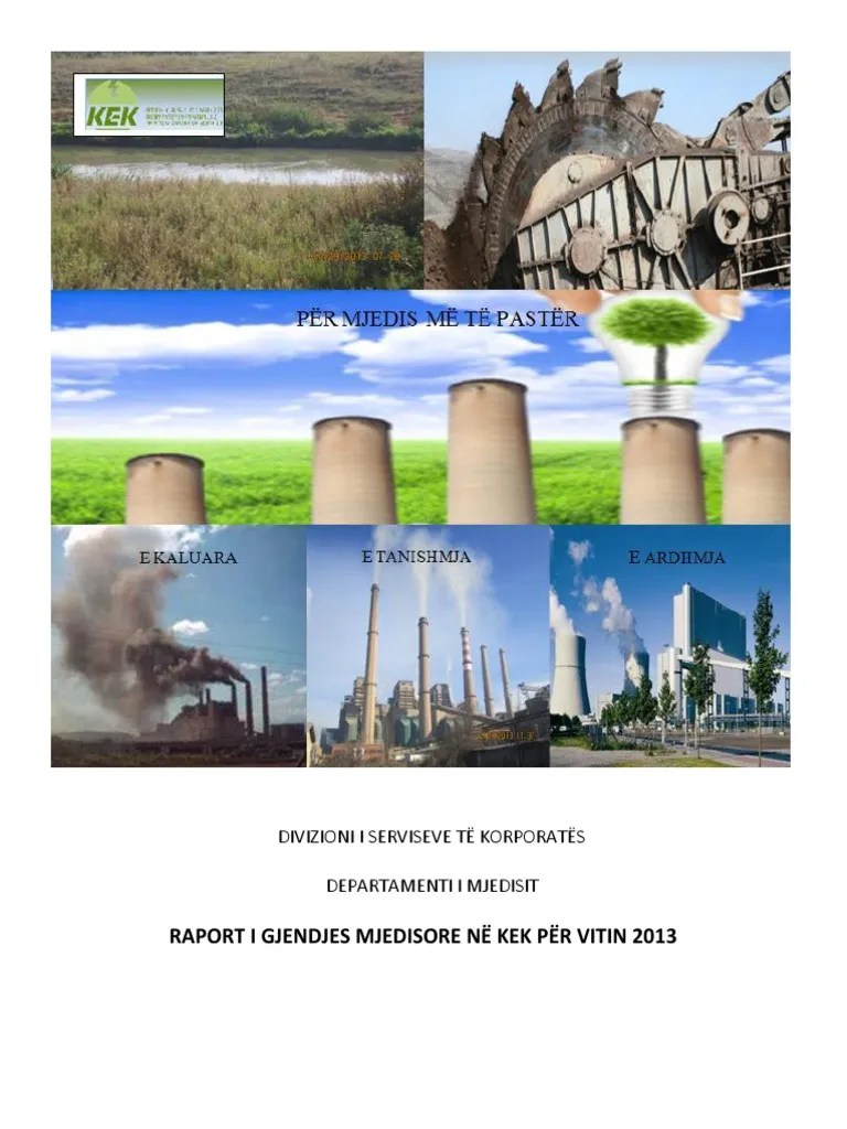 Gjendja Mjedisore Ne KEK Per Vitin 2013 | PDF
