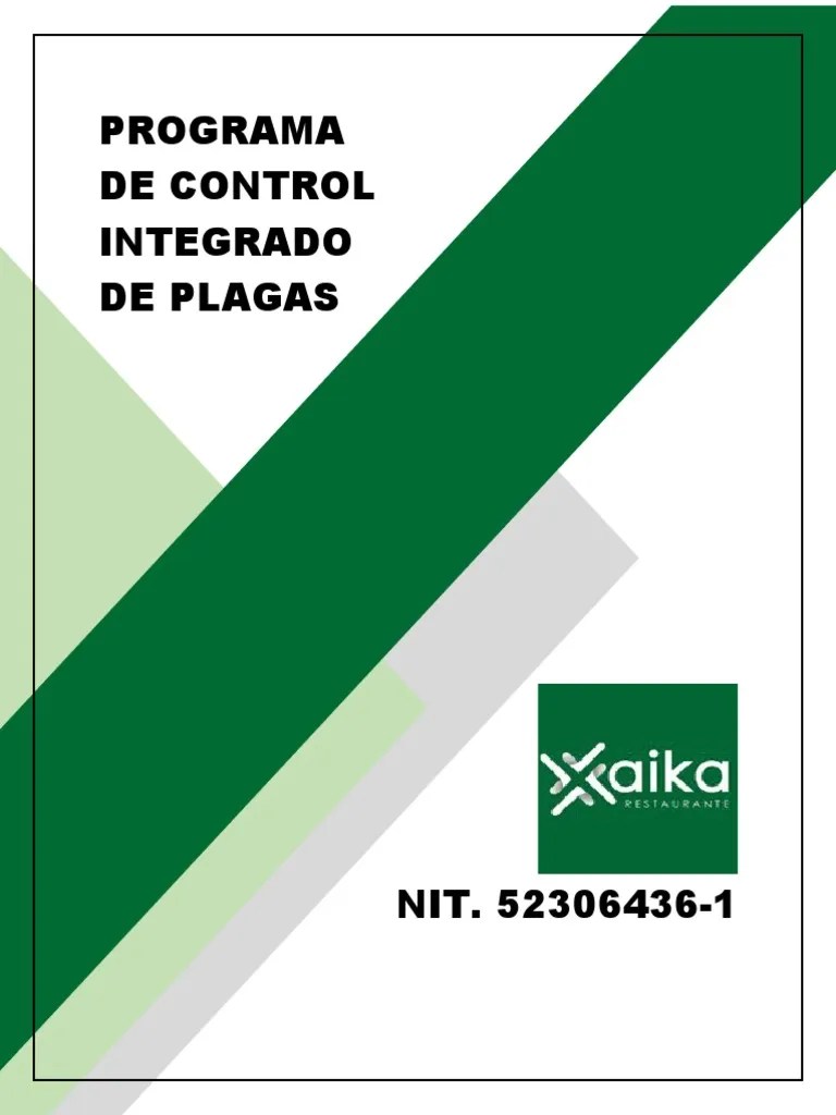 Programa De Control Integrado De Plagas | PDF | Pesticida | Plaga ...