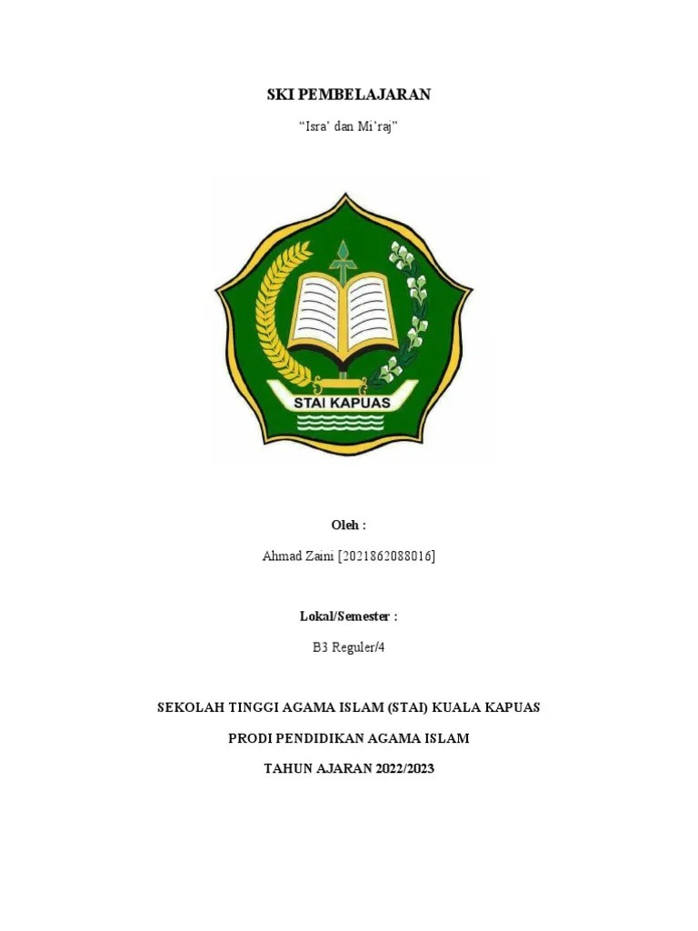 Makalah SKI Pembelajaran | PDF