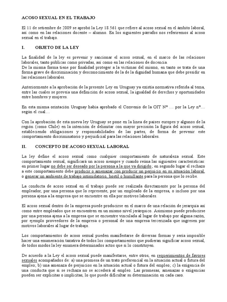 Acoso Sexual En El Trabajo | PDF | Acoso Sexual | Justicia