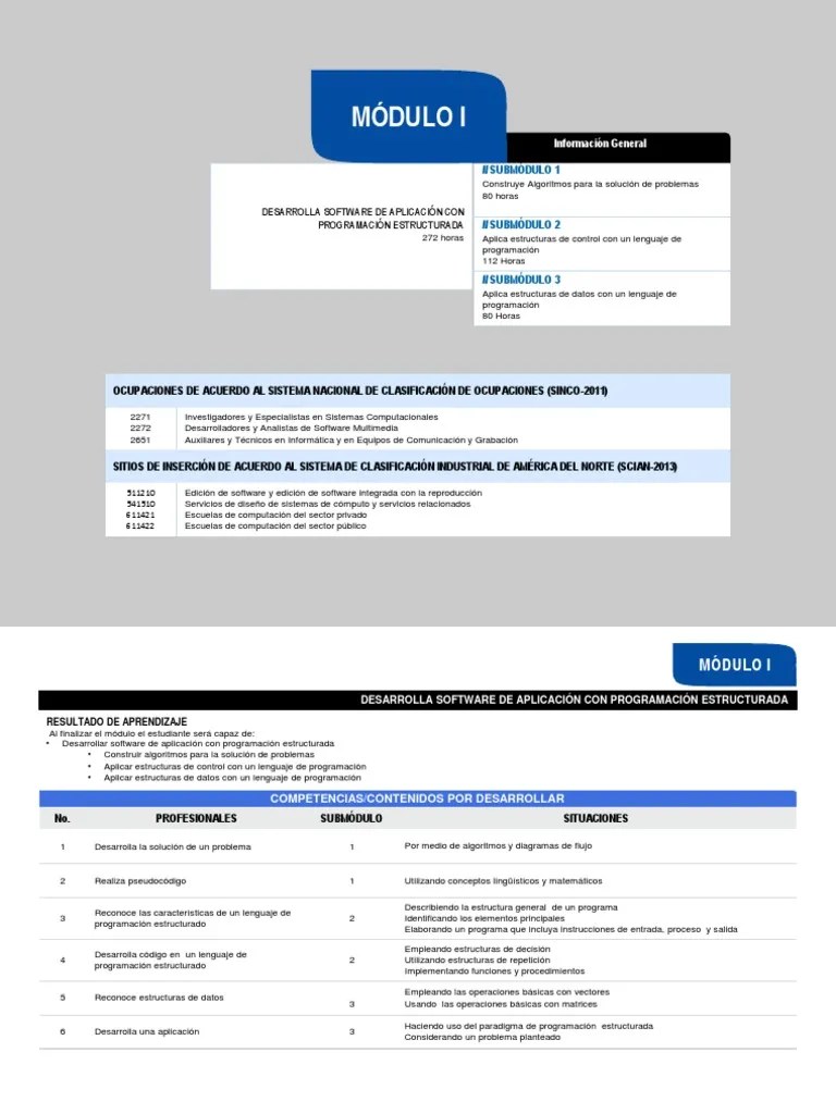 MODULO I - Programación | PDF