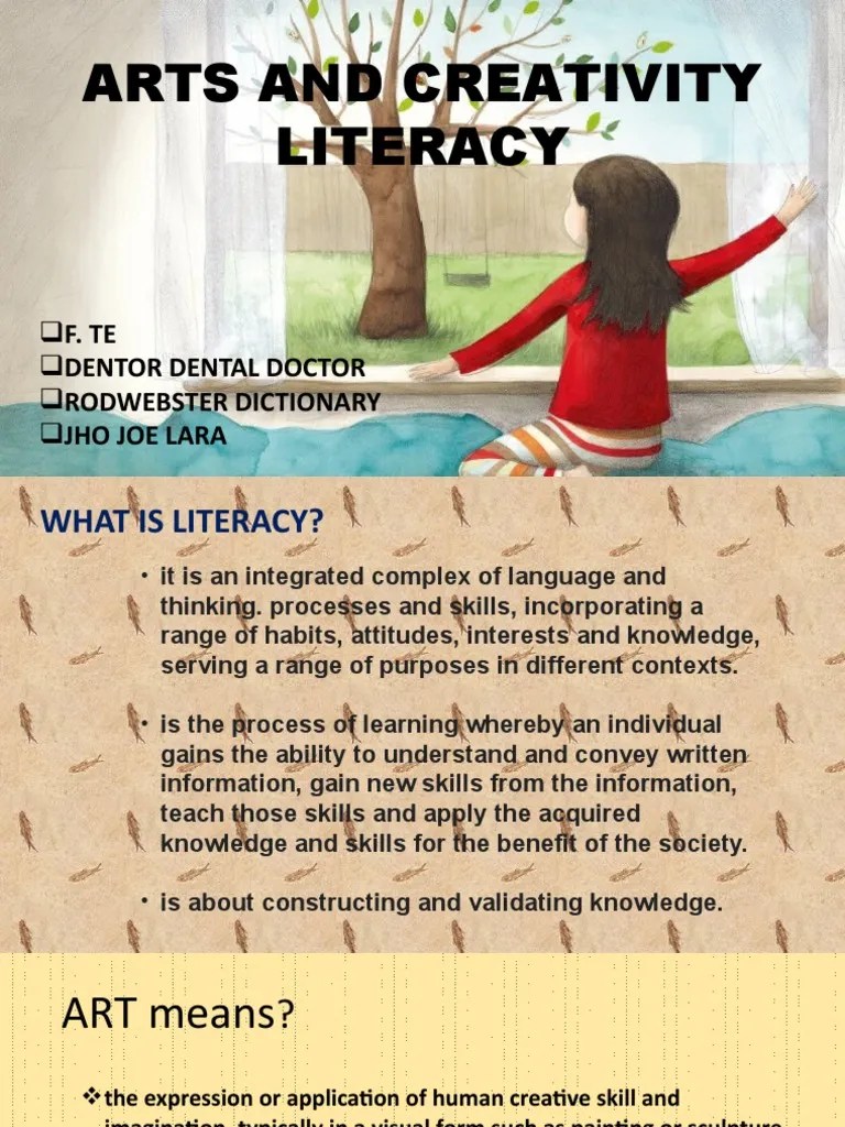 Arts And Creativity Literacy | PDF | Creativity | The Arts