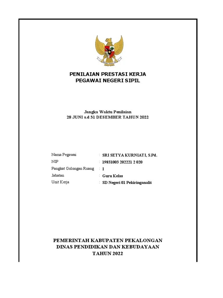 Contoh SKP JA-JF Kuantitatif - GURU - Januari - Juni 2022 (SUKANTO) | PDF