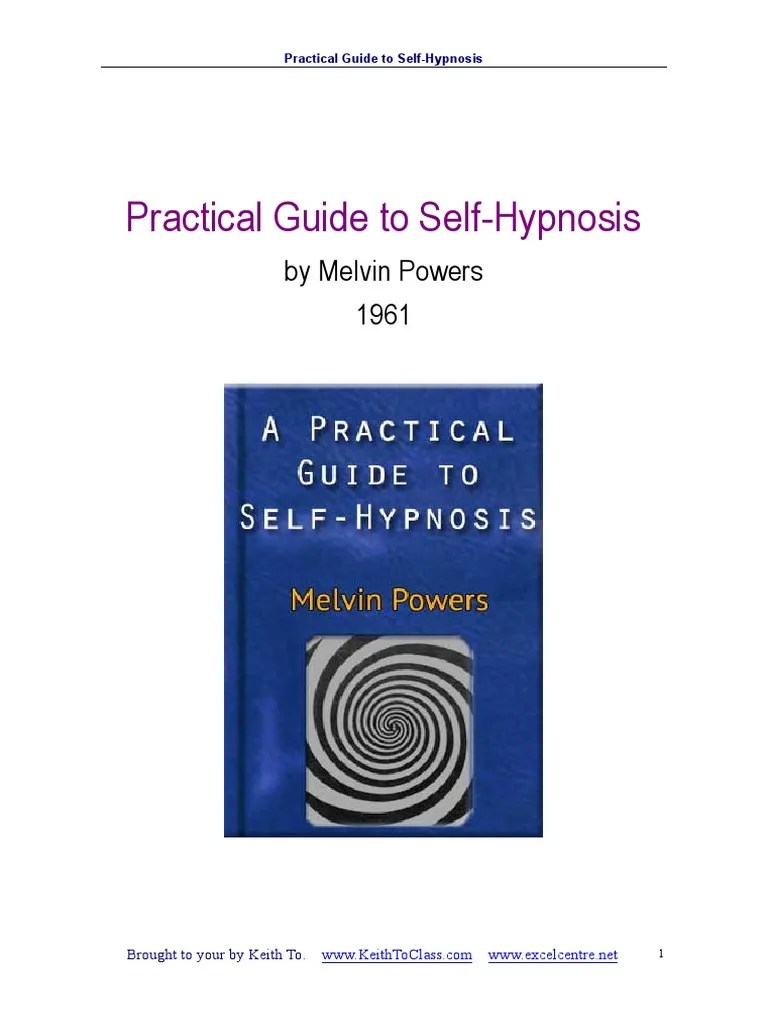 Practical Guide To Self-Hypnosis - PDF Room | PDF
