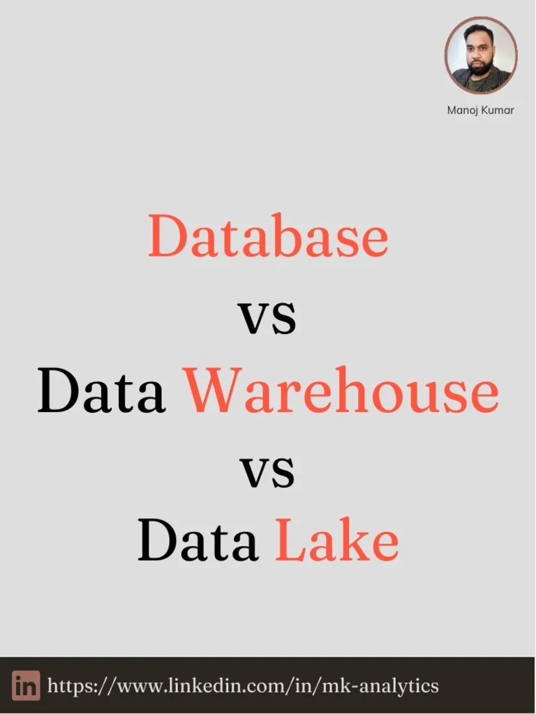 Database Vs Data Warehouse Vs Data Lake | PDF | Databases | Data