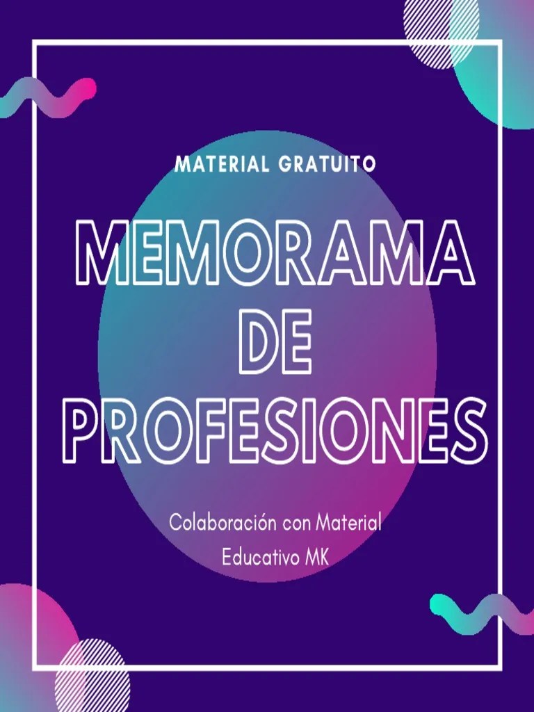 Memorama De Profesiones Min | PDF