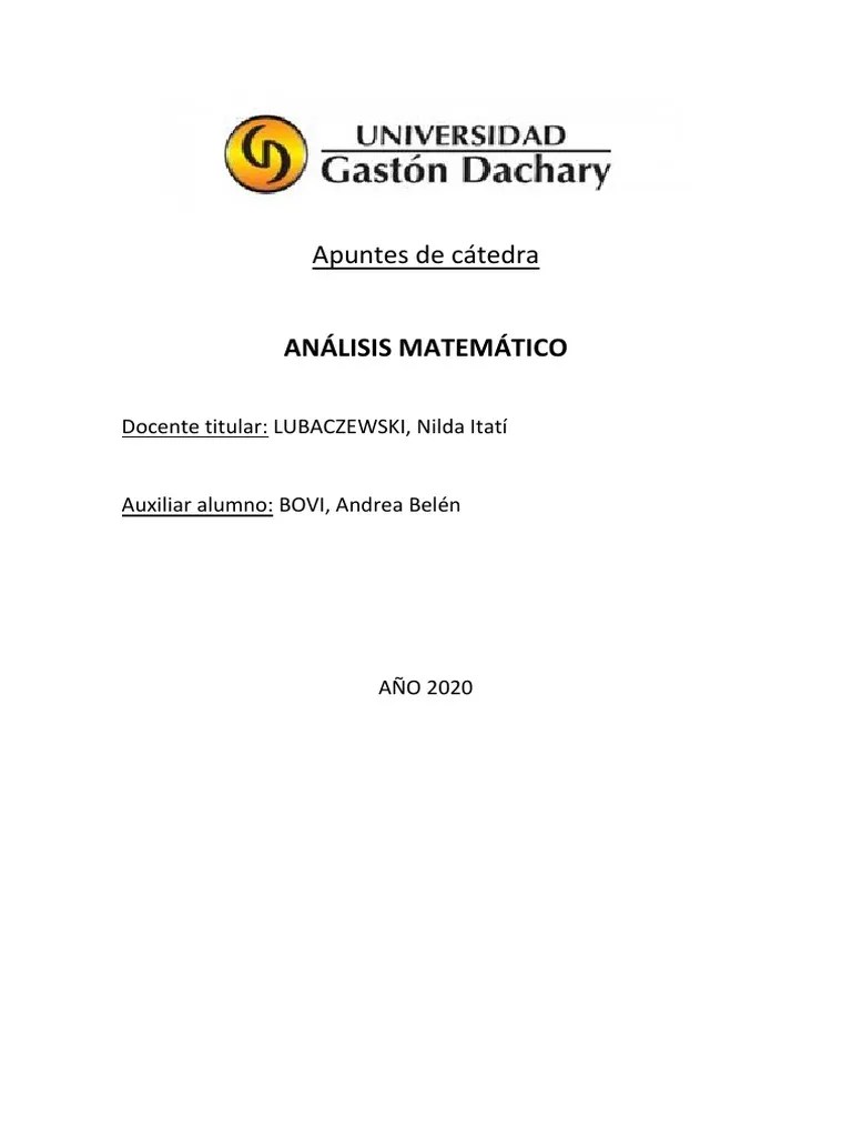 Libro Análisis Matemático | PDF