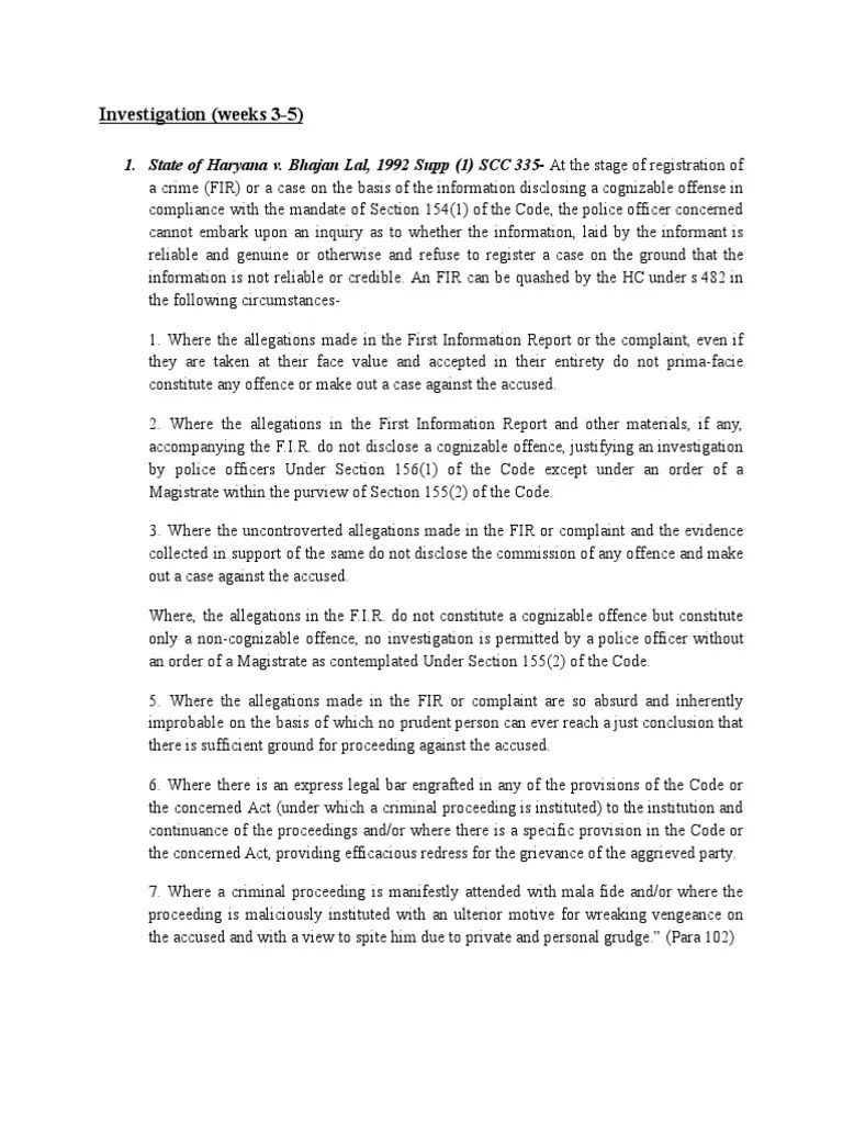 CRPC Case List | PDF