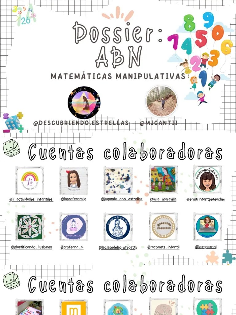 Dossier Matemáticas Manipulativas ABN | PDF