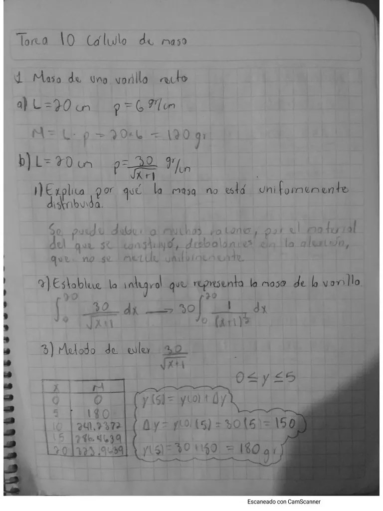 Tarea 10 Calculo De Masas | PDF