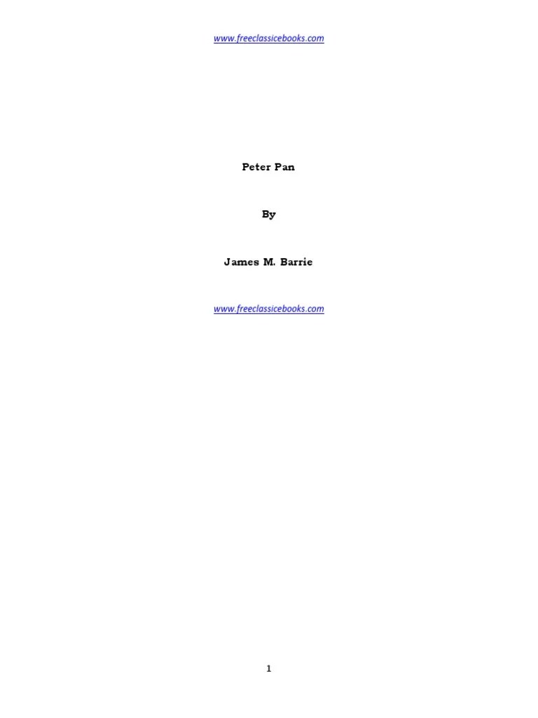 Peter Pan | PDF | Peter Pan | Wendy Darling