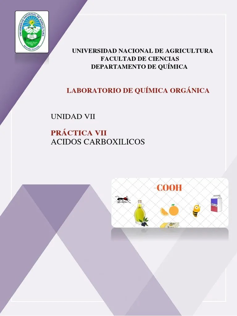 Práctica 7 - Acidos Carboxilicos | PDF | Ácido Carboxílico | Ácido