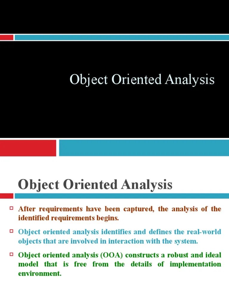 Object-Oriented Analysis Guide | PDF | Class (Computer Programming ...
