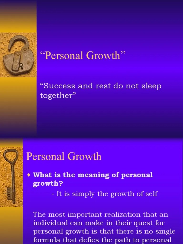 Personal Growth | PDF