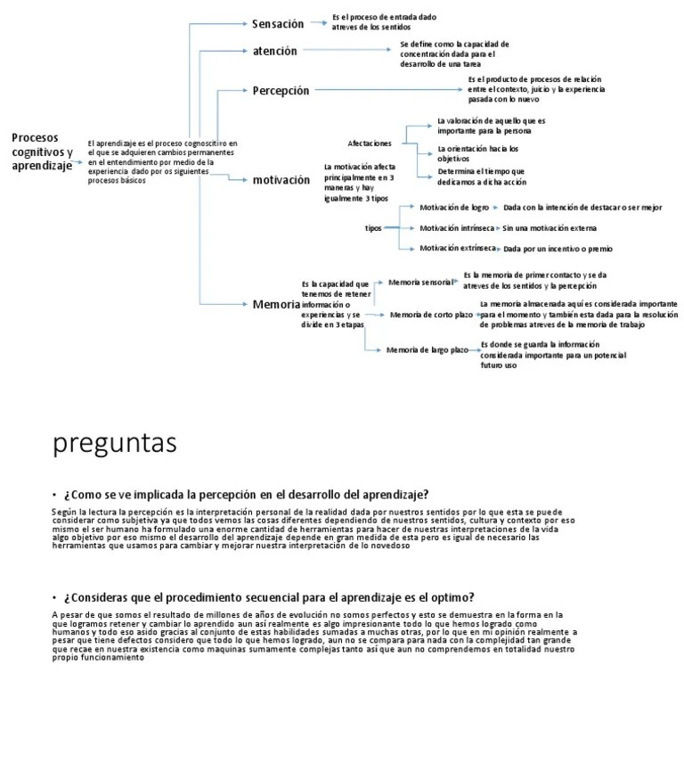 Procesos Cognoscitivos Y Aprendizaje | Descargar Gratis PDF | Memoria ...