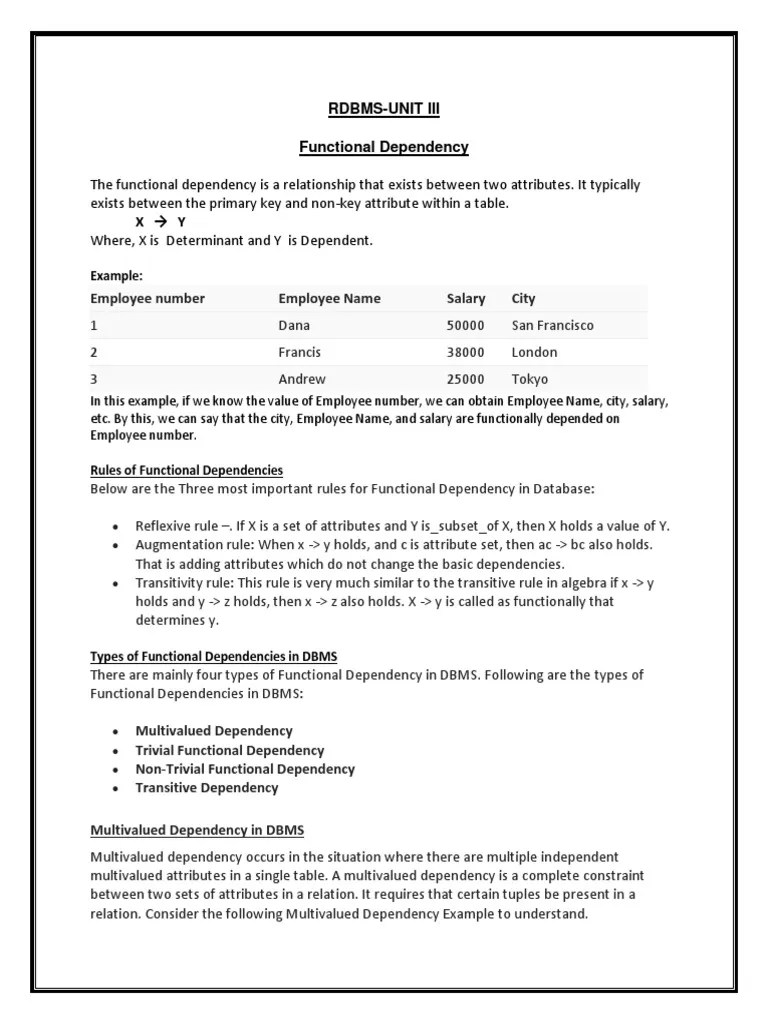 Rdbms (Unit 3) | PDF | Relational Database | Database Index