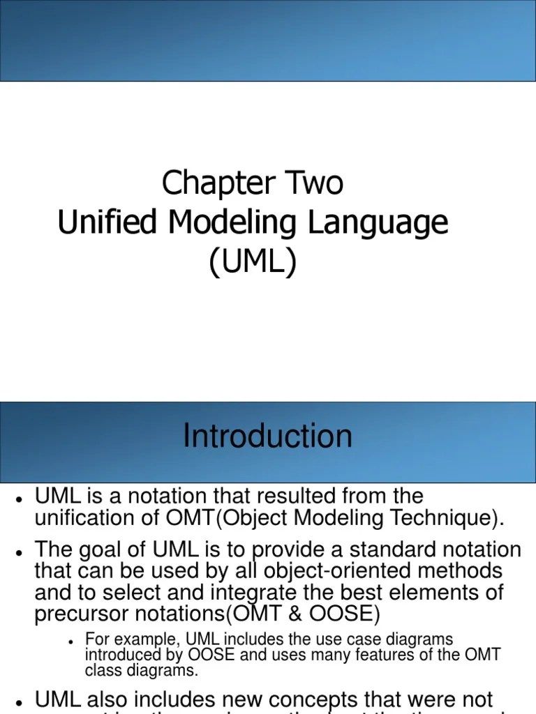 Ch-2 UML Editted | Download Free PDF | Unified Modeling Language | Use Case