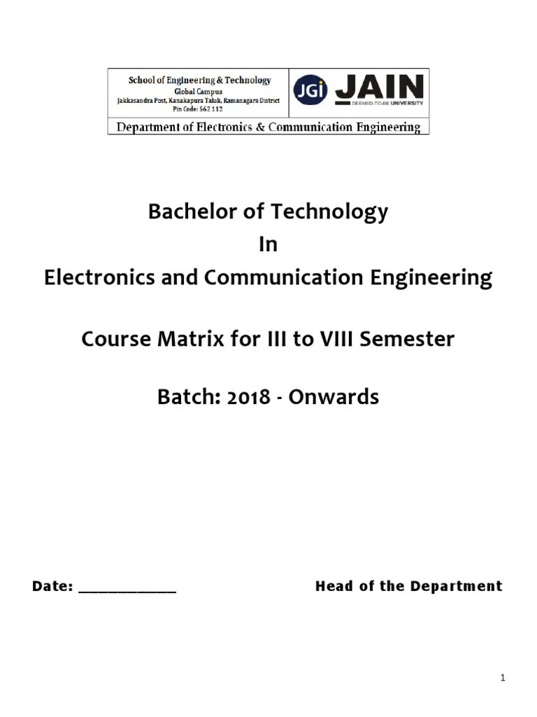 ECE Course Matrix And Syllabus | PDF | Embedded System | Electronic ...