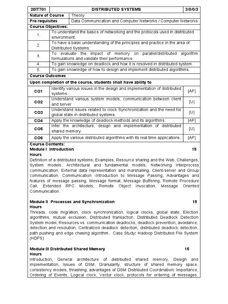 Distributed Systems | PDF | Distributed Computing | Message Passing
