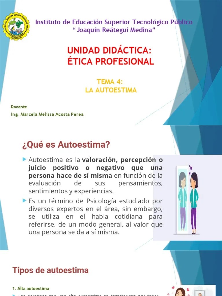 Tema 4 - La Autoestima | PDF | Autoestima | Ciencia Cognitiva