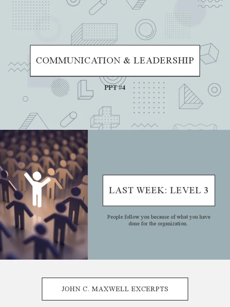 Communication Leadership (ppt#4) | Download Free PDF | Leadership