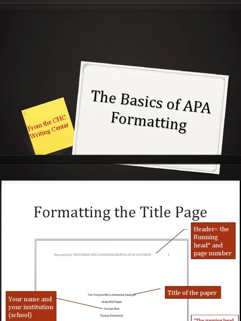 Apa Formatting | PDF | Citation | Bracket