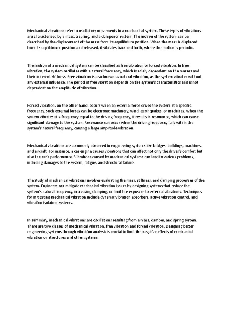 Mechanical Vibrations | PDF | Science & Mathematics | Technology ...