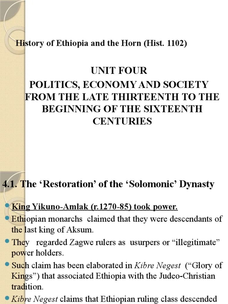 Ethiopian History | PDF | Ethiopia