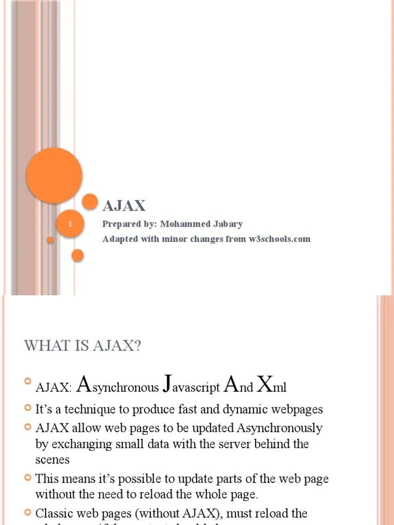 Chapter 15 AJAX | Download Free PDF | Ajax (Programming) | Cyberspace