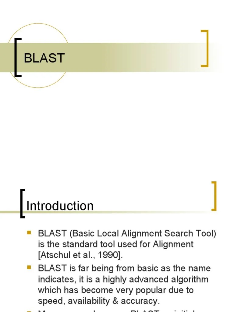 Blast | PDF | Sequence Alignment | Bioinformatics