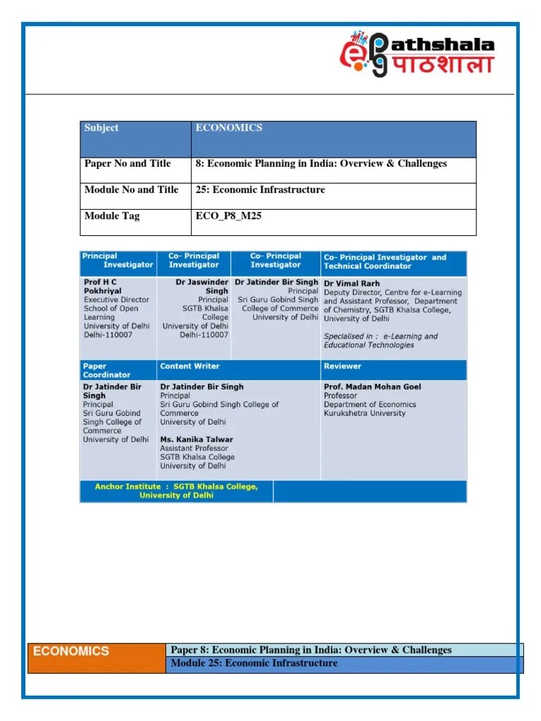 Economic Infrastructure | PDF | Infrastructure | Foreign Direct Investment